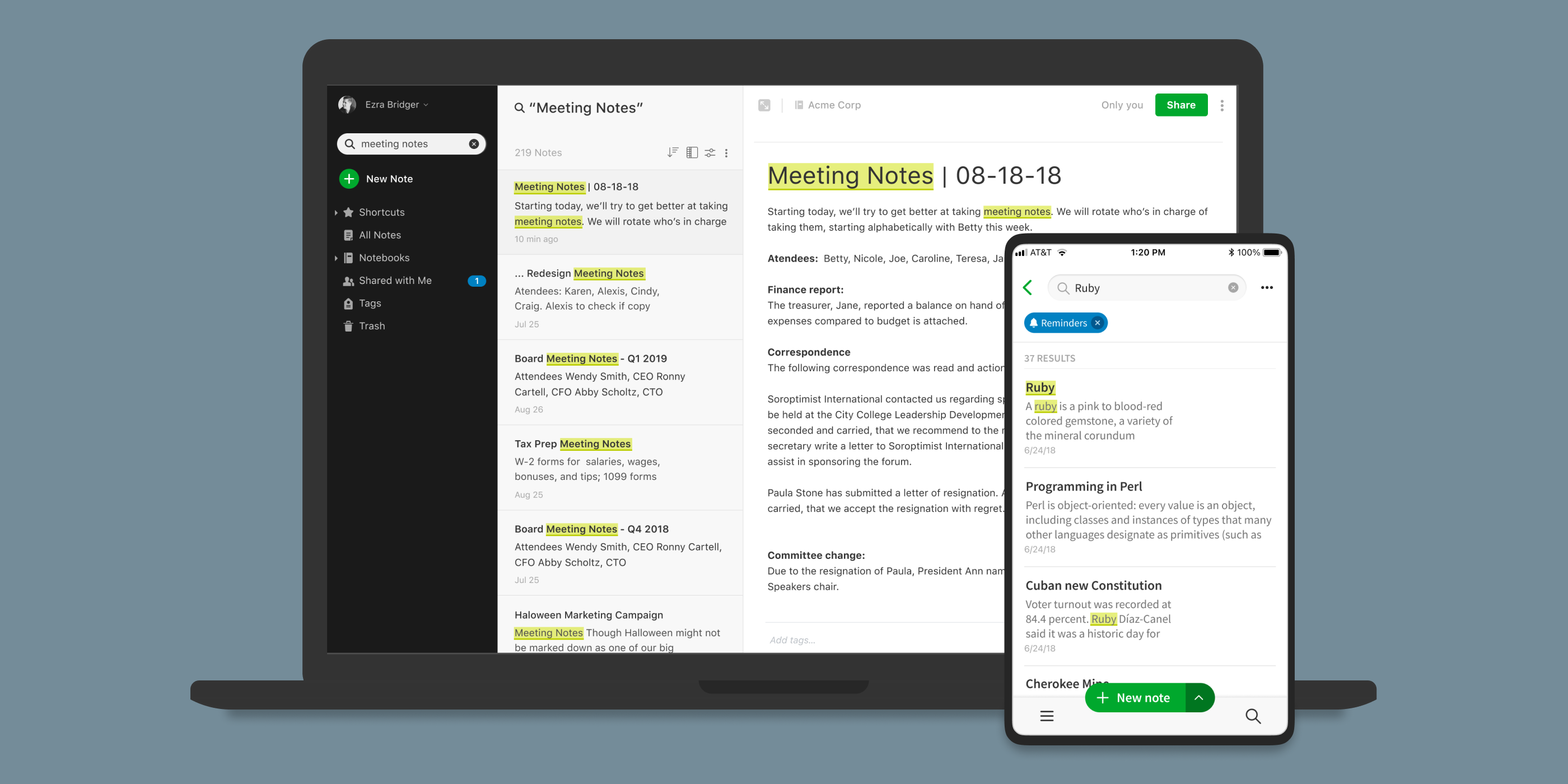 Evernote Search Experience UX Design